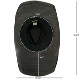 Paper Straw Western Cowboy Hat- Black