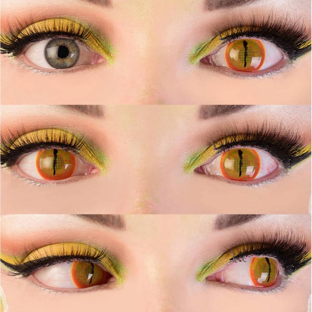 JURASSIC I Contact LENSES - Yellow/Orange
