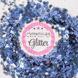 Amerikan Body Art Chunky Glitter 0.094" hex 1oz Jars Tanzanite