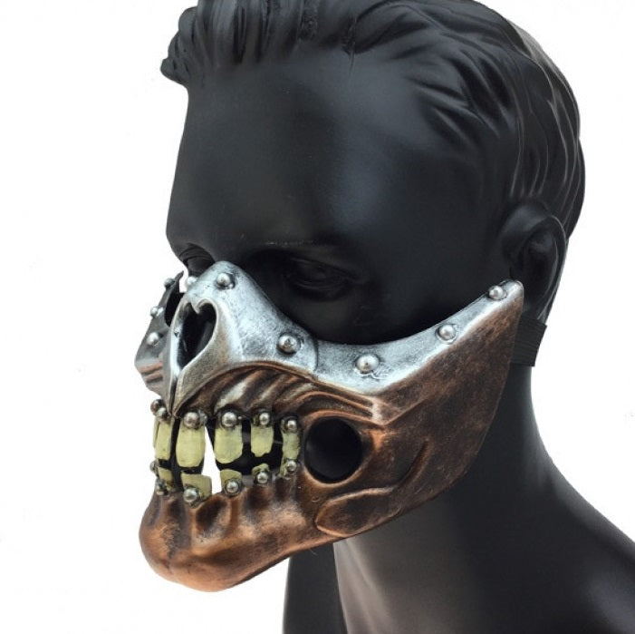 Steampunk Half Face Mask with Teeth M33240CP_1