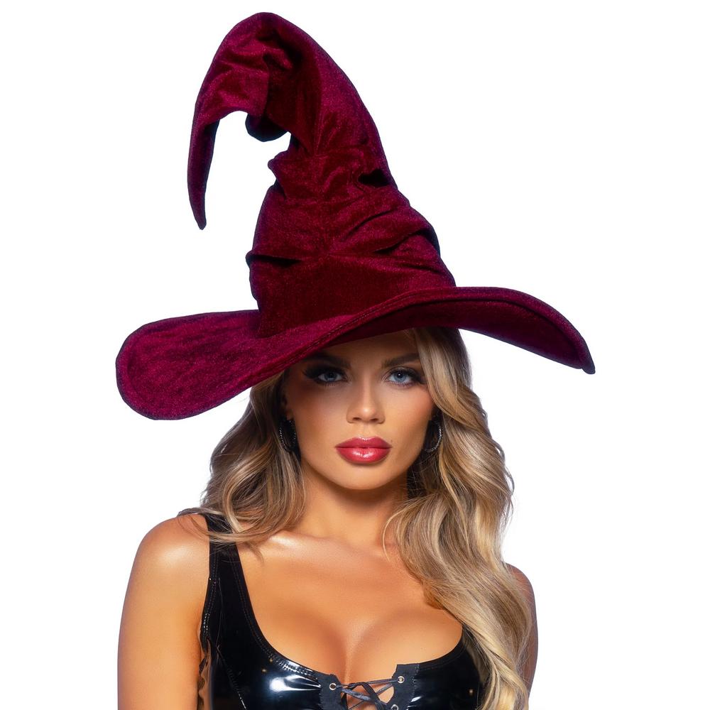 Velvet Ruched Witch Hat O.S. A2903_001_036