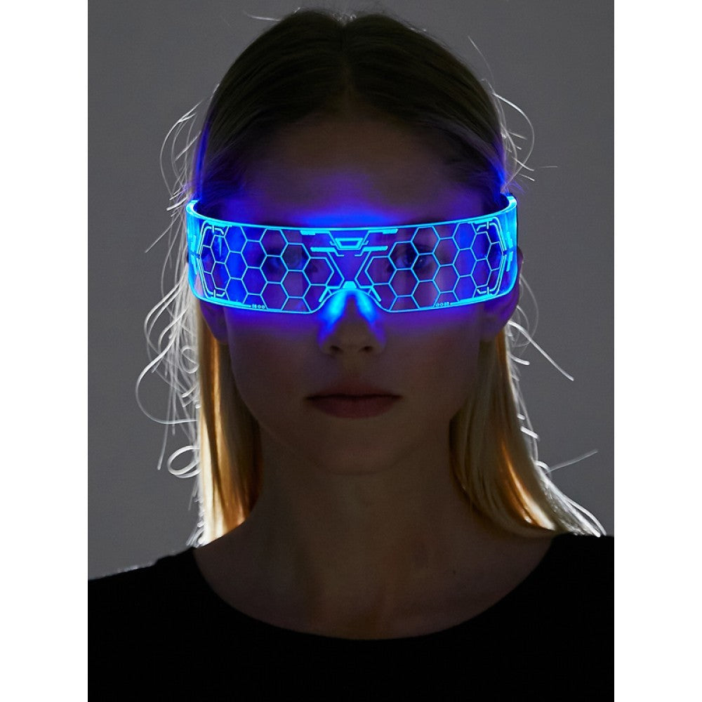 Cyberpunk futuristic 37 LED Glasses