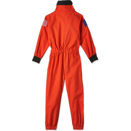 Orange Astronaut Costume – Kids Space Commander Jumpsuit & Cap