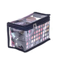 Clear Travel Cosmetic Bag Transparent PVC Rectangular Makeup Organizer Bag with Zipper