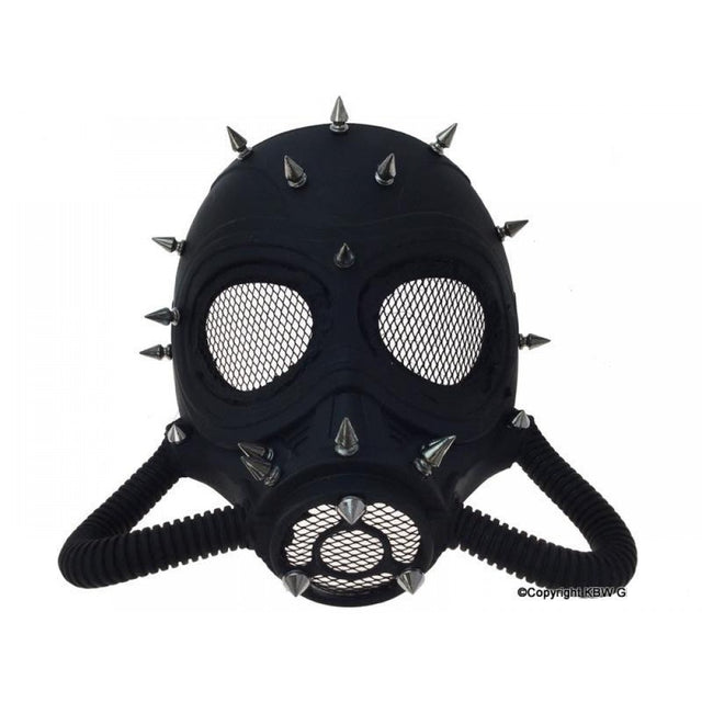 Steampunk studded Mask with hoses