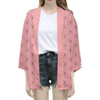 Casual kimono style cardigan- Pink