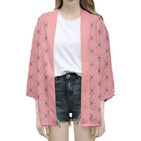 Casual kimono style cardigan- Pink