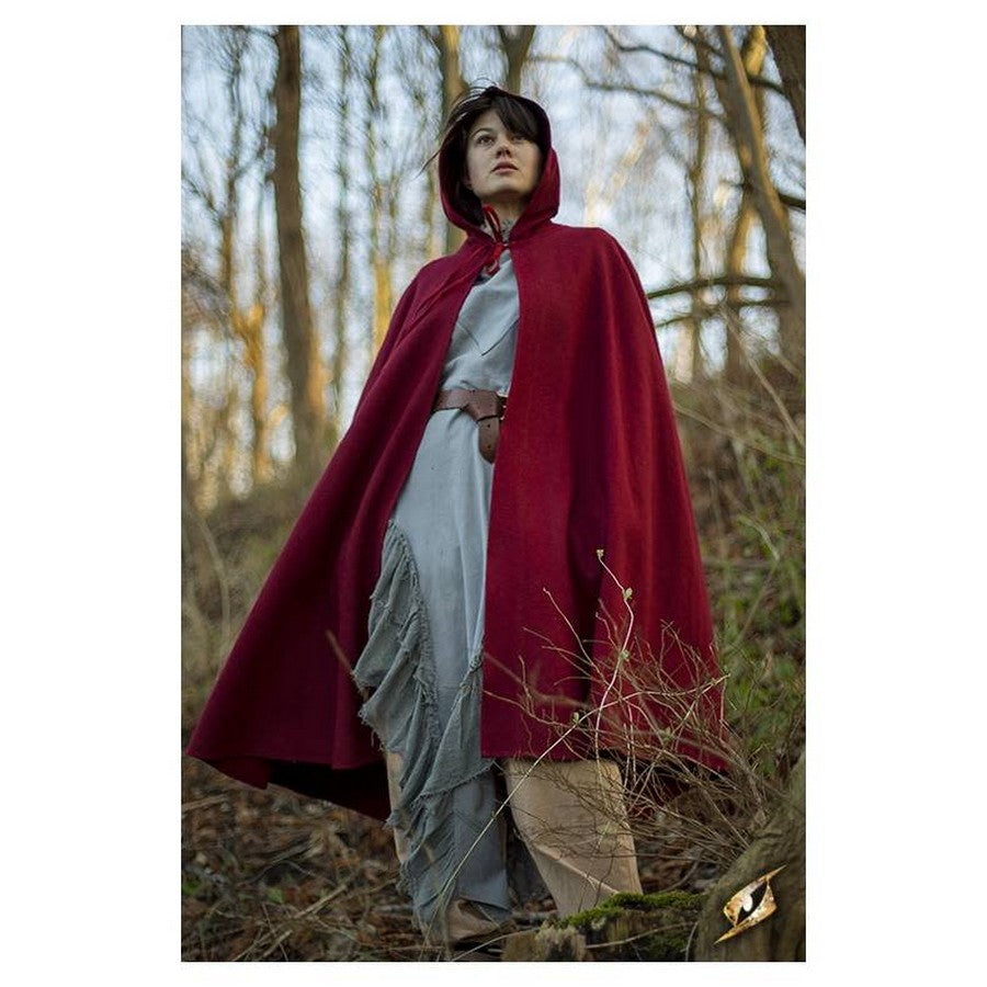 Hooded Wool Cape cape-wool-red