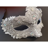 Venetian mask 4 with lace and stones M2634S-3