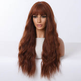 Long Wavy Wig with Bangs