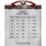 Anna medieval skirt Canvas - Bordeaux