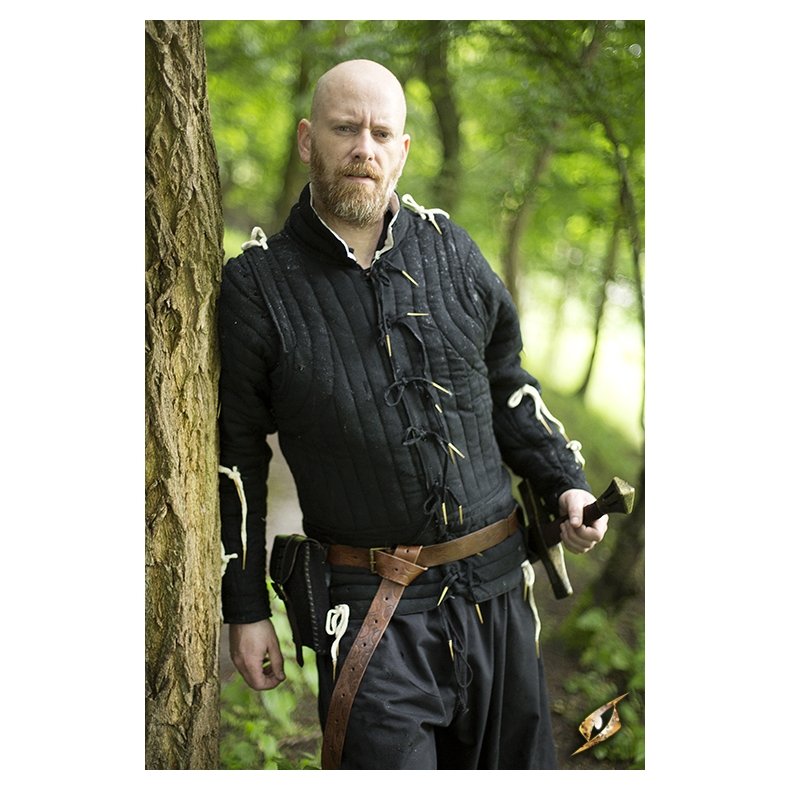 Imperial Gambeson LARP under-amor, Black