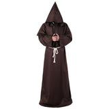 Monk Hooded Robes Cloak Monk Hooded Robes Cloak _Brown