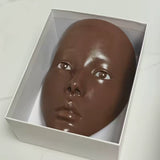 Visage mannequin de maquillage - Tête d'entraînement réutilisable en silicone