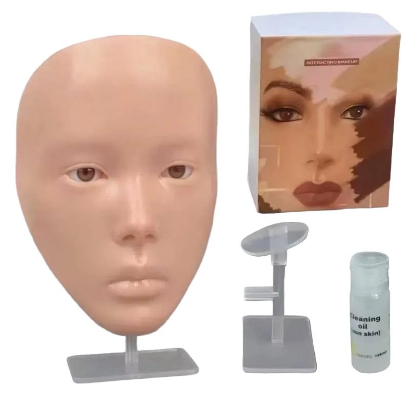 Makeup Practice Face - Silicone Reusable Training Head