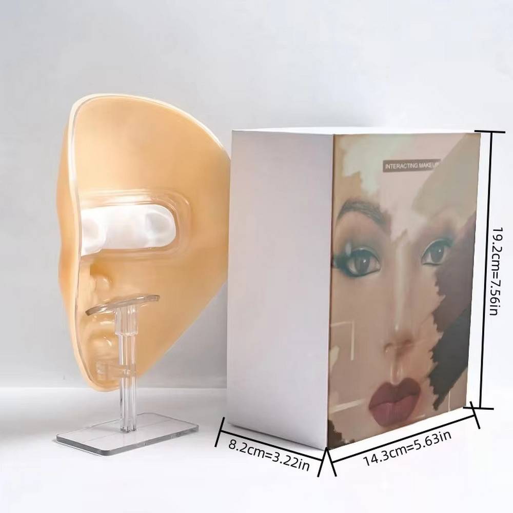 Visage mannequin de maquillage - Tête d'entraînement réutilisable en silicone