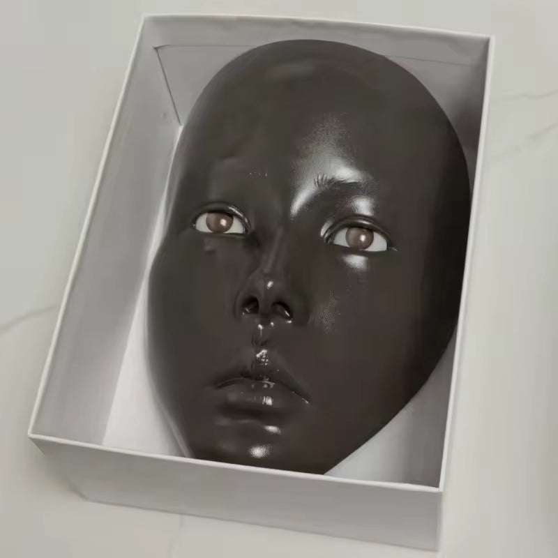 Visage mannequin de maquillage - Tête d'entraînement réutilisable en silicone