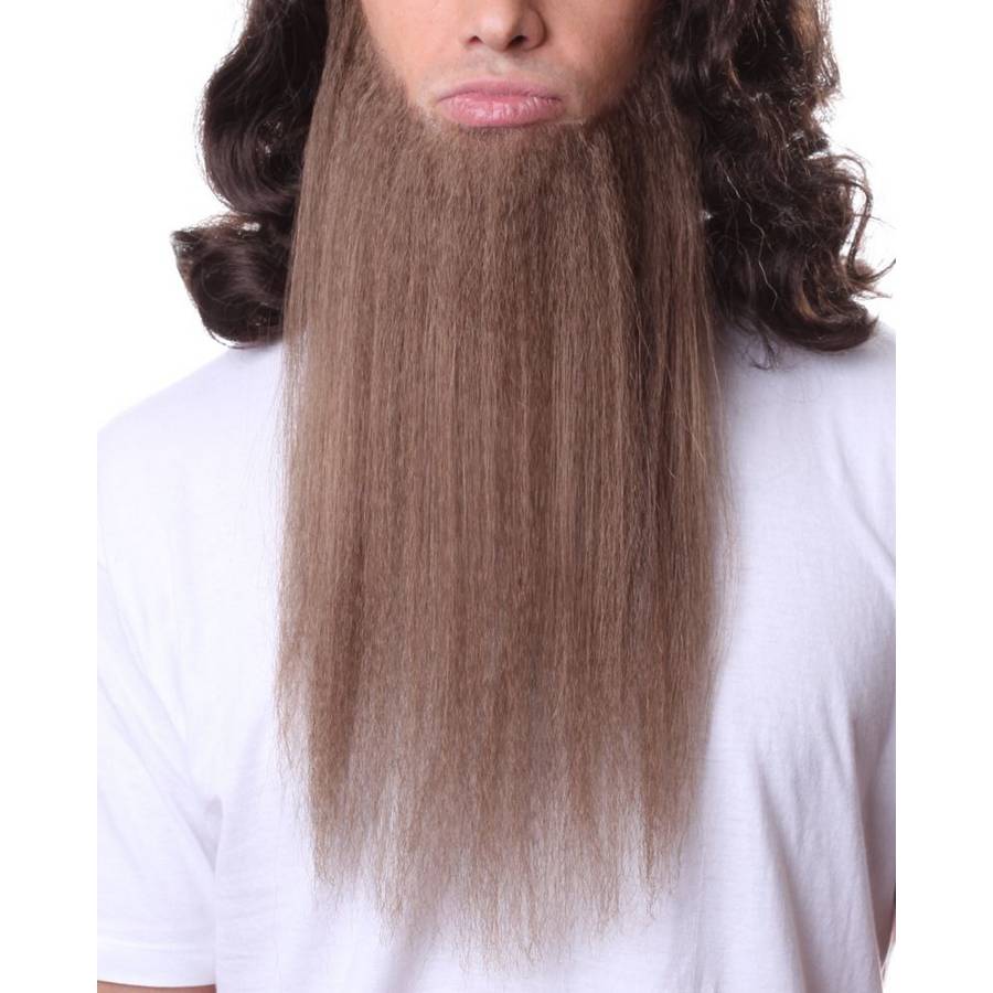 Long human hair BEARD 946-12 Beard Brown