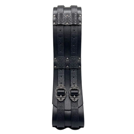 Medieval Large Faux leather Ring Belt