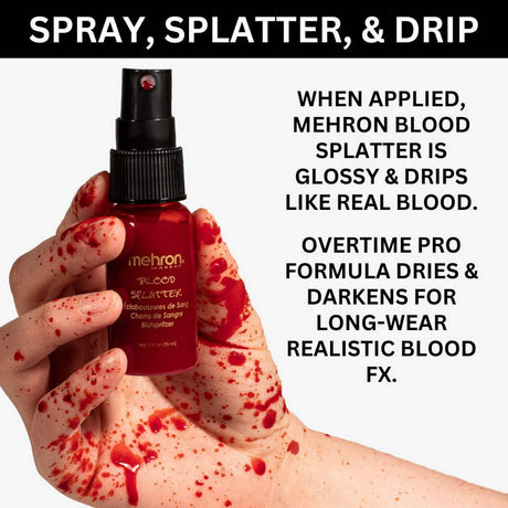 Mehron faux sang Blood Splatter spray