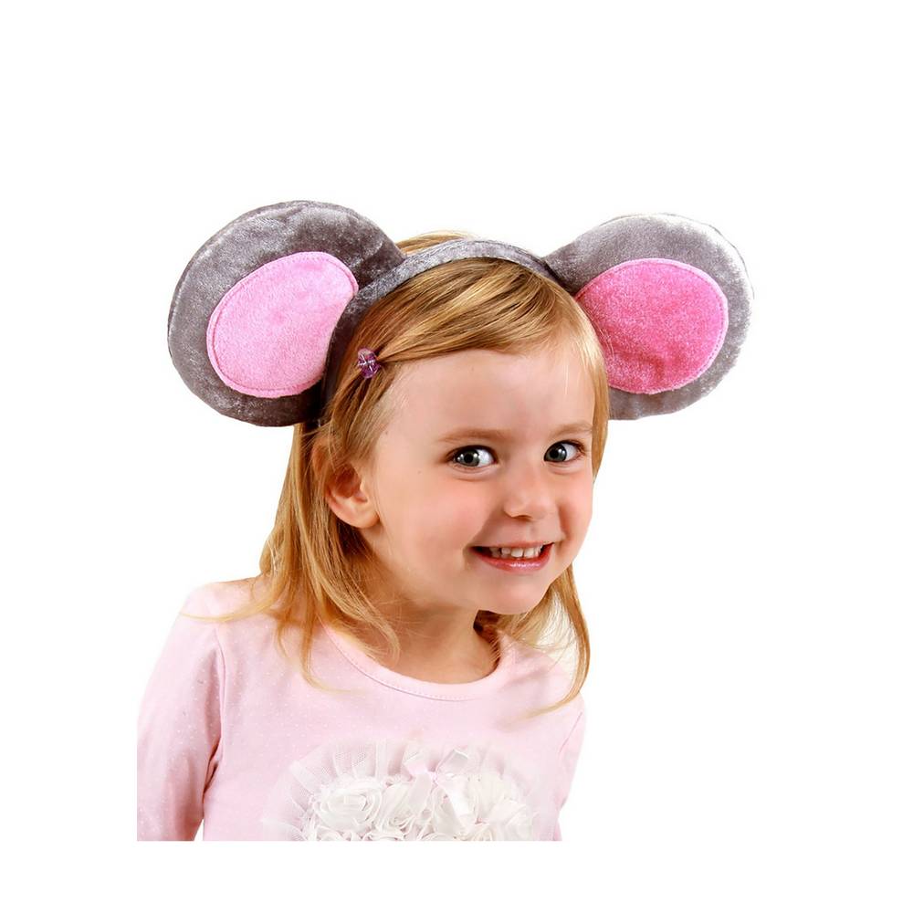 Mouse Gray Ears Headband & Tail Kit