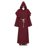 Monk Hooded Robes Cloak Monk Hooded Robes Cloak _red