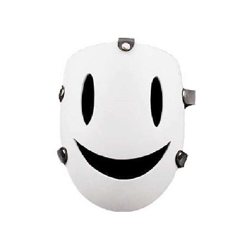 Hi Smile Rise Anime Mask - white