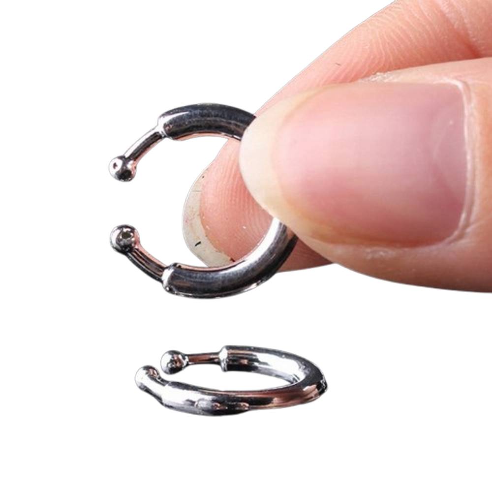Non-Piercing Nose Ring Jewelry Kit P - silver