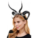 Double horns demon Headpiece HB341BK-3-1000x1000h