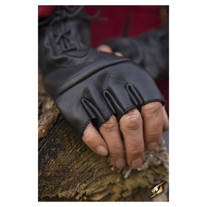 Thief leather Gloves, Black thief-gloves-black (2)