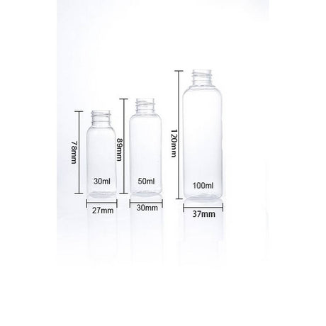 Transparent spray bottle spray