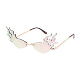 Unisex Metal Small Flaming Lens glasses - Assorted