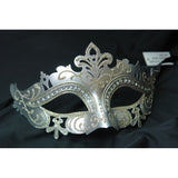 Venetian mask with crystals around eyes M7105S