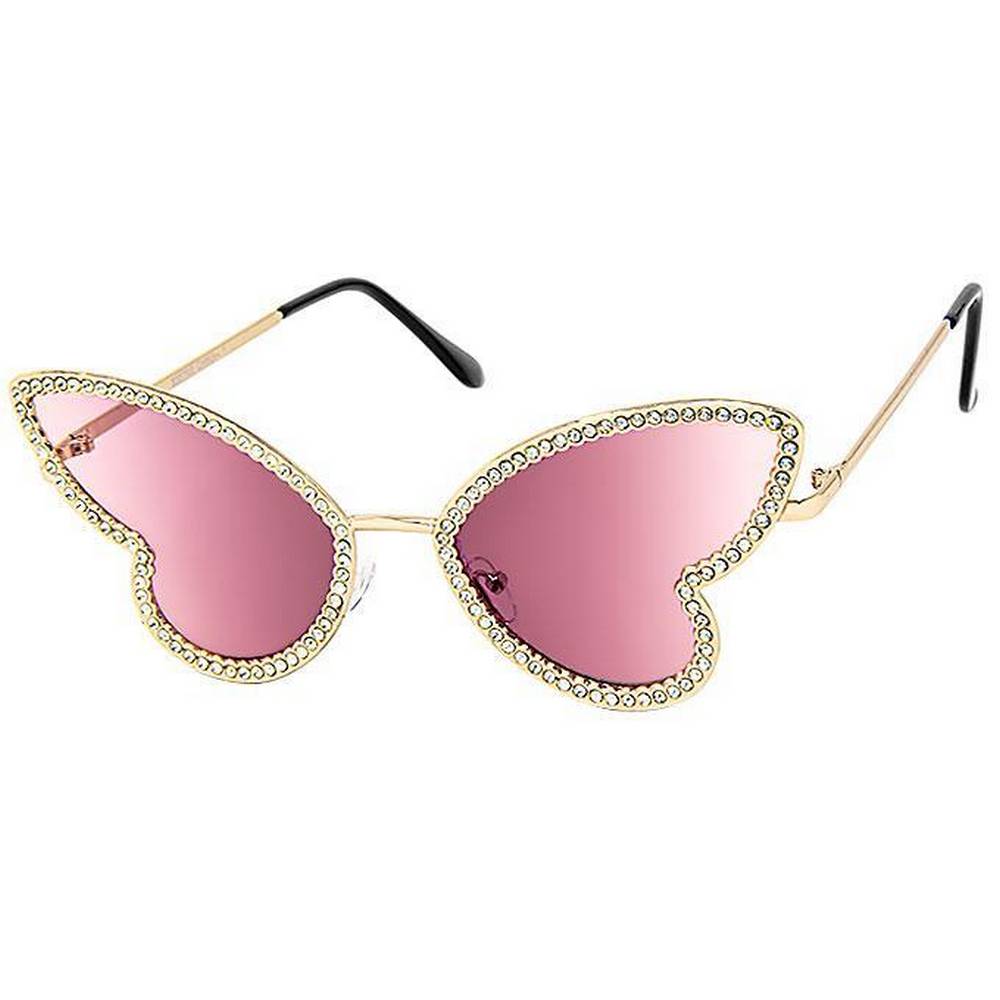 Butterfly shaped Sunglasses with rhinestones - Assorted