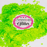 UV Chunky Glitter (0.094 hex) 1oz Bag UVGreenChunkySwatch
