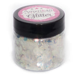 Amerikan Body Art Chunky Glitter 0.094" hex 1oz Jars ElementalFireBlend-jar