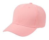 Plain Baseball Velcro Cap PC330 Hat O.S. Epochhats-Cap-PC330_PINK