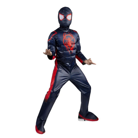 Spider-Man Kids Miles Morales Muscle Chest costume