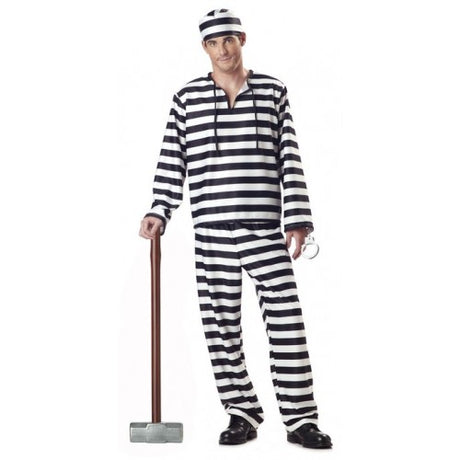 JAILBIRD adult Prisoner costume 00801_Jailbird