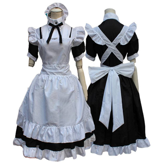 Maid Dress Outfit Cosplay Anime Costume