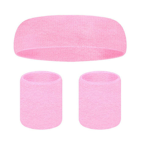 80s Neon Sweatband Set with headband and wristbands