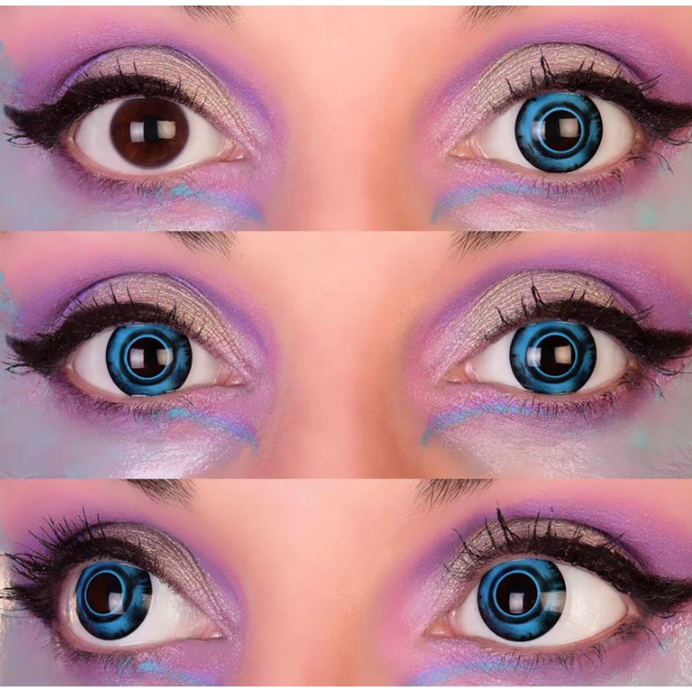 PIRANHA I Contact LENSES -Blue/Black
