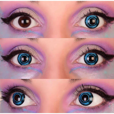 PIRANHA I Contact LENSES -Blue/Black