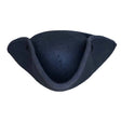 Pirate Captain Black Tricorn Hat