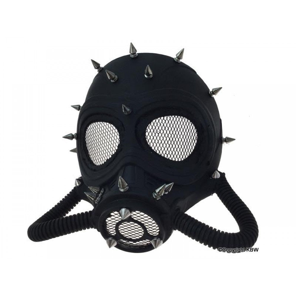 Steampunk studded Mask with hoses M39259B_1