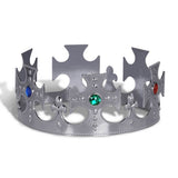Jeweled king's crown adjustable - plastic