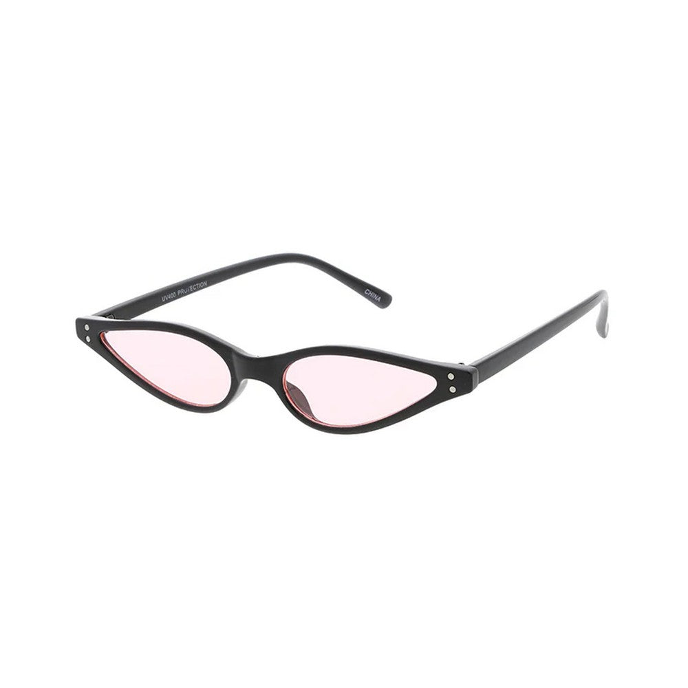 Plastic Small Wingtip Cat Eye Frame with Color Lens glasses- Assorted