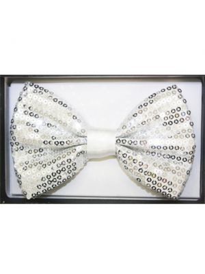 Sequin Bow Tie 02 025_White
