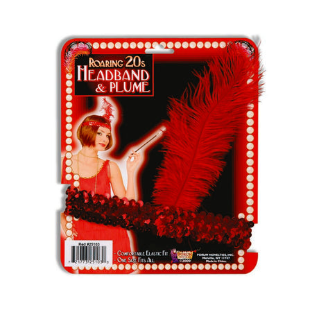 Flapper Headband & Plume - Roaring 20s