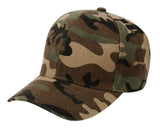 Plain Baseball Velcro Cap PC330 Hat O.S. Epochhats-PC330_CAMO